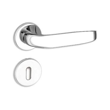 Imagem de Fechadura Pratika Interna 40mm Roseta 527 M106 Inox Polido CR Haga