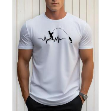 Imagem de Camiseta Masculina Pesca Pescador 100% Algodao Premium - ATHENA WEAR, 