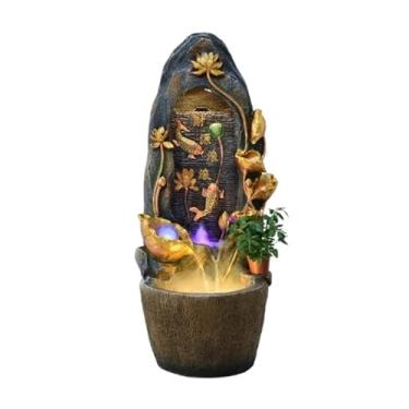 Imagem de Decoração independente de circulação de água de fonte chinesa, sala de estar, pátio, escritório, jardim ornamental, decoração de pátio