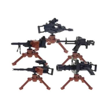 Imagem de Conjunto De Blocos De Montar Militares Com Figuras De Soldados, Armas 