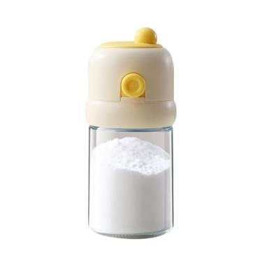 Imagem de Garrafa de Vidro Spray para Cozinha Porta Azeite Porta Oleo Dispensing Bottle Azeiteiro Galeteiro de Vidro Azeite e Vinagre para Temperos e Uso Diário (Saleiro de cozinha-1pcs)