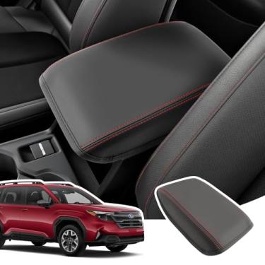 Imagem de LANGBEAN Capa de apoio de braço para console central para Subaru Forester 2025 2026 (Base/Premium/Sport/Limited/Touring) – Almofada de couro macio para console médio, acessórios Subaru Forester 2025