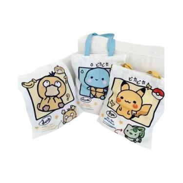 Imagem de Bolsa De Ombro Feminina De Lona De Grande Capacidade, Anime, Pokemon, 