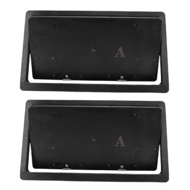 Imagem de XUXHOU Flipper da Placa de Licença de 2 Pces, Suporte Bonde da Placa de Licença do Abs do Ferro Com Design de Capa Aleta de Controle Remoto para Carros
