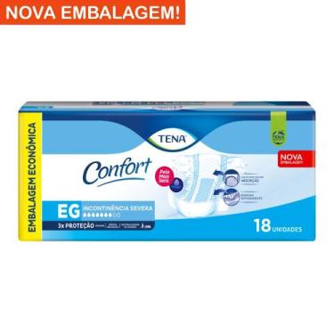 Imagem de Fralda Geriátrica Tena Confort Mega Tamanho EG com 18 Unidades