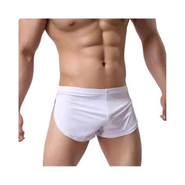 Imagem de Shorts Masculinos Elásticos Soltos Para Academia E Corrida, Em Seda Ge