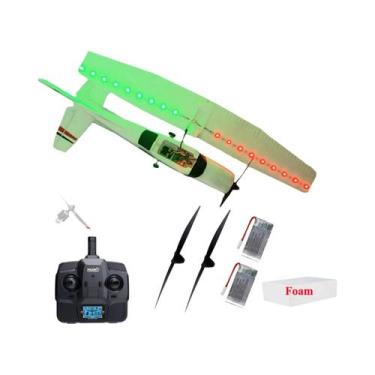 Imagem de Avião RC Cessna 182 3D6G Versão LCD 3 Canais WLtoys 2.4G Drone De Asa 