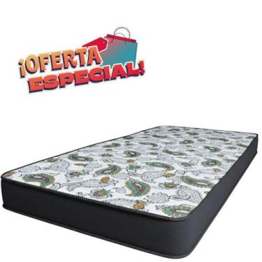 Imagem de Colchão Solteiro D28 Branco 14cm  Espuma Resistente e Confortável. - F