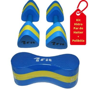 Imagem de Kit Hidro Par de Halter Hidro G + Poliboia - 1Fit