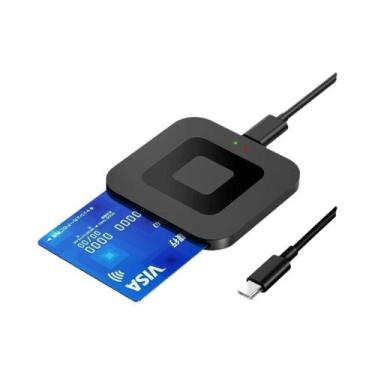 Imagem de Leitor De Cartão Inteligente Quadrado USB 2.0 UTHAI X05 ATMC AC DNI IC