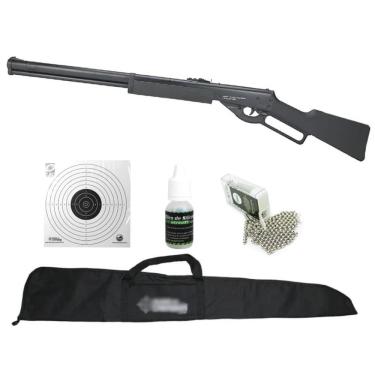 Imagem de Carabina De Pressão Cowboy Lever Action Black 4.5mm Combo