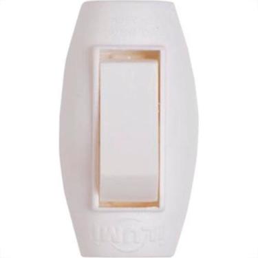 Imagem de Interruptor Meio Cordao Ilumi Branco 1647Pct - Kit C/10, Branco