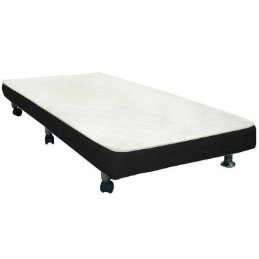 Imagem de Cama Box Base C/auxiliar Solteiro Revolution Courano Nero Black (88x188) - Ortobom