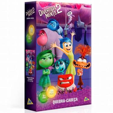 Imagem de Quebra Cabeça Brinquedo Divertidamente 2 Puzzle Infantil 100 Peças 34x