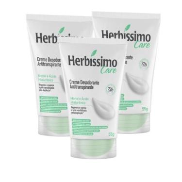 Imagem de Kit Creme Desodorante Herbíssimo Care Monoi e Acido Hialuronico Bisnag