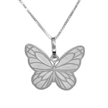 Imagem de Colar Borboleta Coleção Natureza Prata 925 - Sam Joias