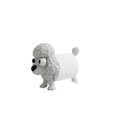 Imagem de Decoração Divertida Para Banheiro - Porta Papel Higiênico Poodle Fofo 