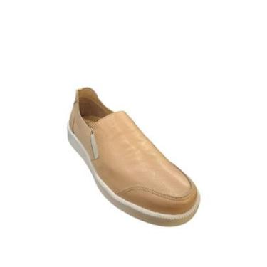 Imagem de Tênis Slip-On Rosa Claro em Couro – Conforto e Praticidade-Feminino