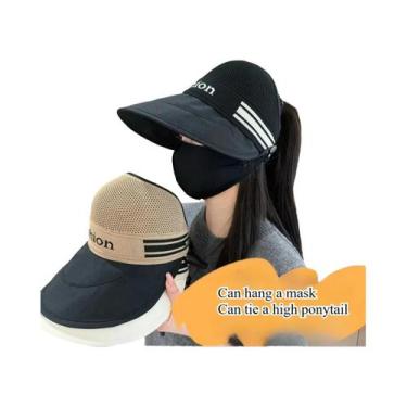 Imagem de Chapéu Feminino De Verão De Secagem Rápida Com Proteção Solar, Máscara