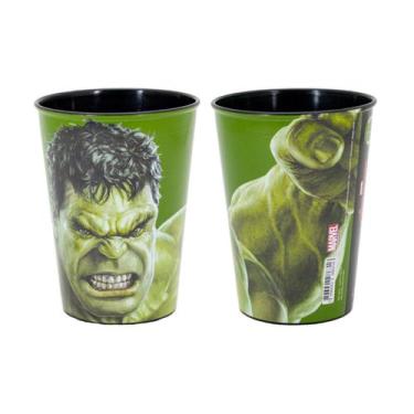 Imagem de Copo Infantil de Plástico 320 ml Personagens Heróis e Princesas - Plas