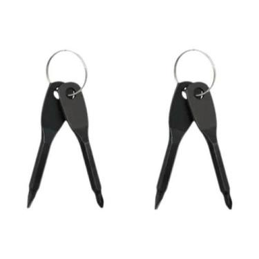 Imagem de Chave De Fenda Portátil Multifuncional EDC Com Pontas Planas E Cruzada