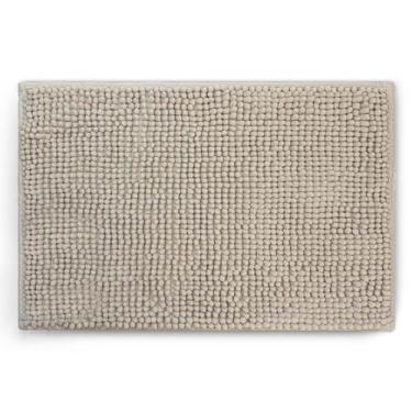 Imagem de Tapete Bolinha Banheiro Microfibra Antiderrapante 40cmx60cm Cor:Cinza 