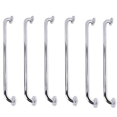 Imagem de Barra de Apoio Alca 80cm kit 6 Uni Acessibilidade Idoso Cadeirante Deficiente Box Banheiro Corrimao Corredor Seguranca