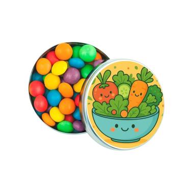 Imagem de Kit 30 Latinhas Lembrancinhas Salada Divertida