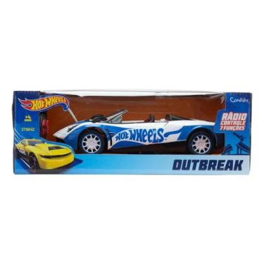 Imagem de Hot Wheels Carrinho Controle Remoto 7 Funções Outbreak Azul