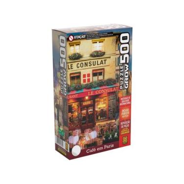 Imagem de Quebra-Cabeça - 500 Peças - Café em Paris - Grow - 3965