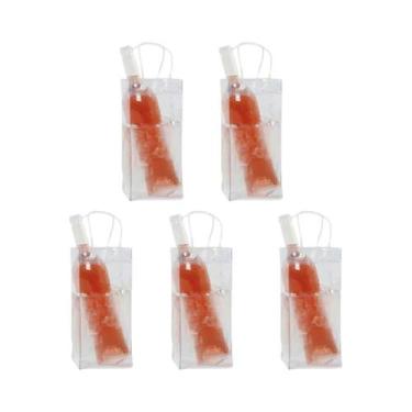 Imagem de Bolsa Térmica Dobrável De PVC Para Vinho, Cerveja E Champanhe - Cooler