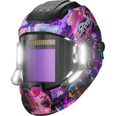 Imagem de Capacete de soldagem ANDELI MONERCP-LED-PRO com 4 luzes LED