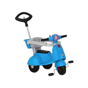 Imagem de Triciclo Banderetta PASSEIO/PEDAL Azul - Bandeirante