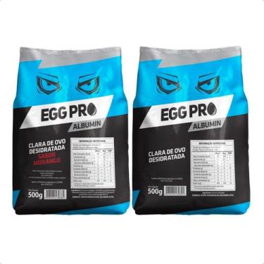 Imagem de Albumina Desidratada Kit 2 Sabores Variados 1kg Proteína Pura - Protei