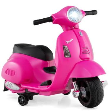 Imagem de Motocicleta infantil licenciada pela OLAKIDS Vespa 6V Electric Pink
