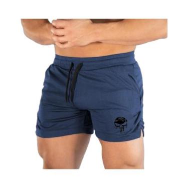 Imagem de Shorts Masculinos De Verão Confortáveis Em Malha Estampada Para Academ