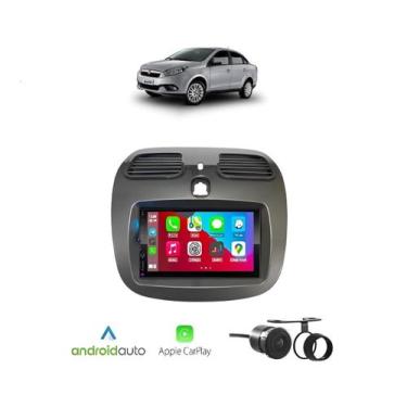 Imagem de Kit Multimídia Grand Siena 2012 / 2020 Mold Champanhe 7 Pol CarPlay An