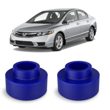 Imagem de Par Calço Mola Pu 37mm Traseiro New Civic 2007 até 2011 - Borfix