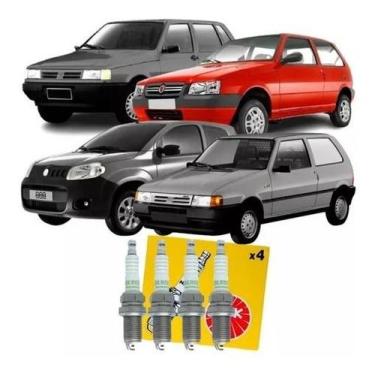 Imagem de Jogo Vela Ignição Ngk Fiat Uno 1.0 8v Mille Economy 2013