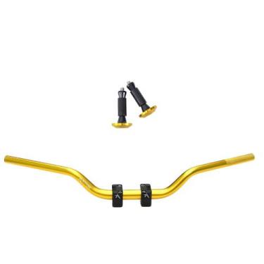 Imagem de Kit Esportivo Guidão 28 Naked Com Adaptador E Peso - Stark Race, Doura