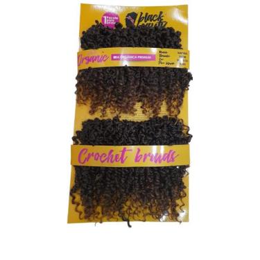 Imagem de Cabelo Fibra Orgânica Premium  Crochet Braids Safira (300g/25cm) - Bla