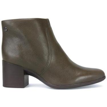 Imagem de Bota Cano Curto Bottero 346901 Couro Burnish Salto Bloco Feminino-Feminino