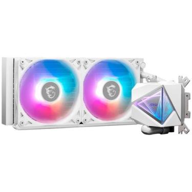 Imagem de Water Cooler MSI MAG Coreliquid I240, ARGB, 240mm, Intel e AMD, Branco