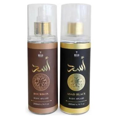 Imagem de Kit 2 Body Splash Bourbon + Asad Black Bello 200ml Perfume Corporal Ma