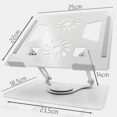 Imagem de Suporte Ergonômico Giratório 360 para Notebook e Tablet Articulado - B