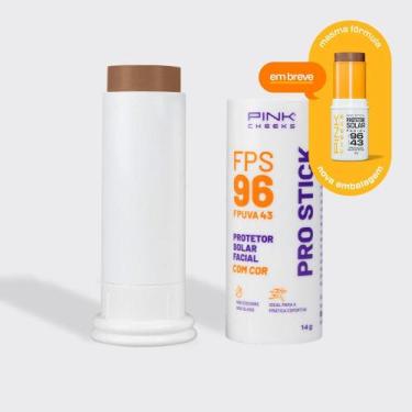 Imagem de Pink Cheeks Pro Stick FPS 96 FPUVA 43 Pro40 Protetor Solar Facial com 
