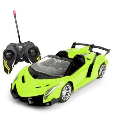Imagem de Carro De Controle Remoto Convexi Com Luz 1:18 - Art Brink, Verde