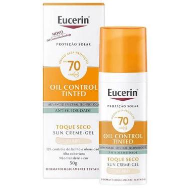 Imagem de Protetor Solar FPS 70 Antioleosidade Cor CLARO Toque Seco 50g Eucerin