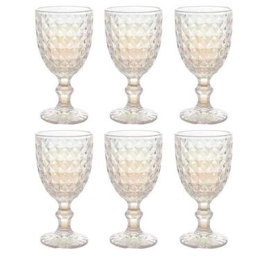 Imagem de Conjunto 6 Taças Bon Gourmet Roman Rainbow 345ml 28346 - Wolff - LYOR,