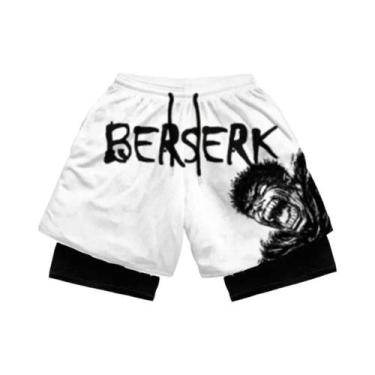 Imagem de Shorts De Treino Esportivos Masculinos plus Size Estilo Streetwear Ani